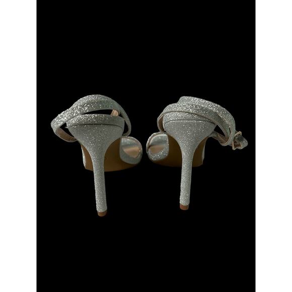 Dream Pairs Womens Silver Open Toe‎ Shoe-Size 7 - Picture 7 of 7